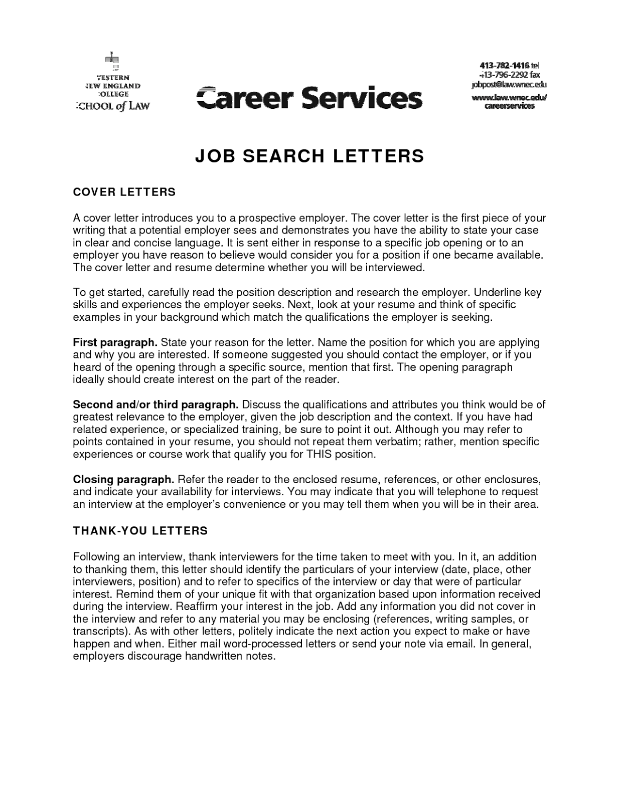 Cover letter examples internal positions